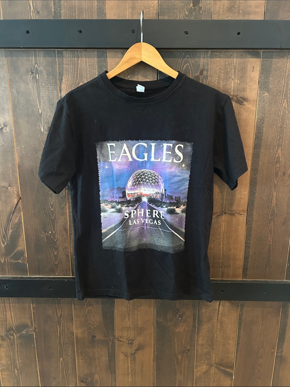 Eagles 53rd Anniversary Sphere Las Vegas Black Graphic Tee Size Men’s Size M